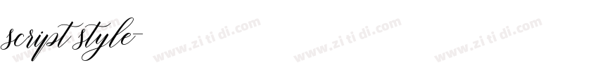 script style字体转换